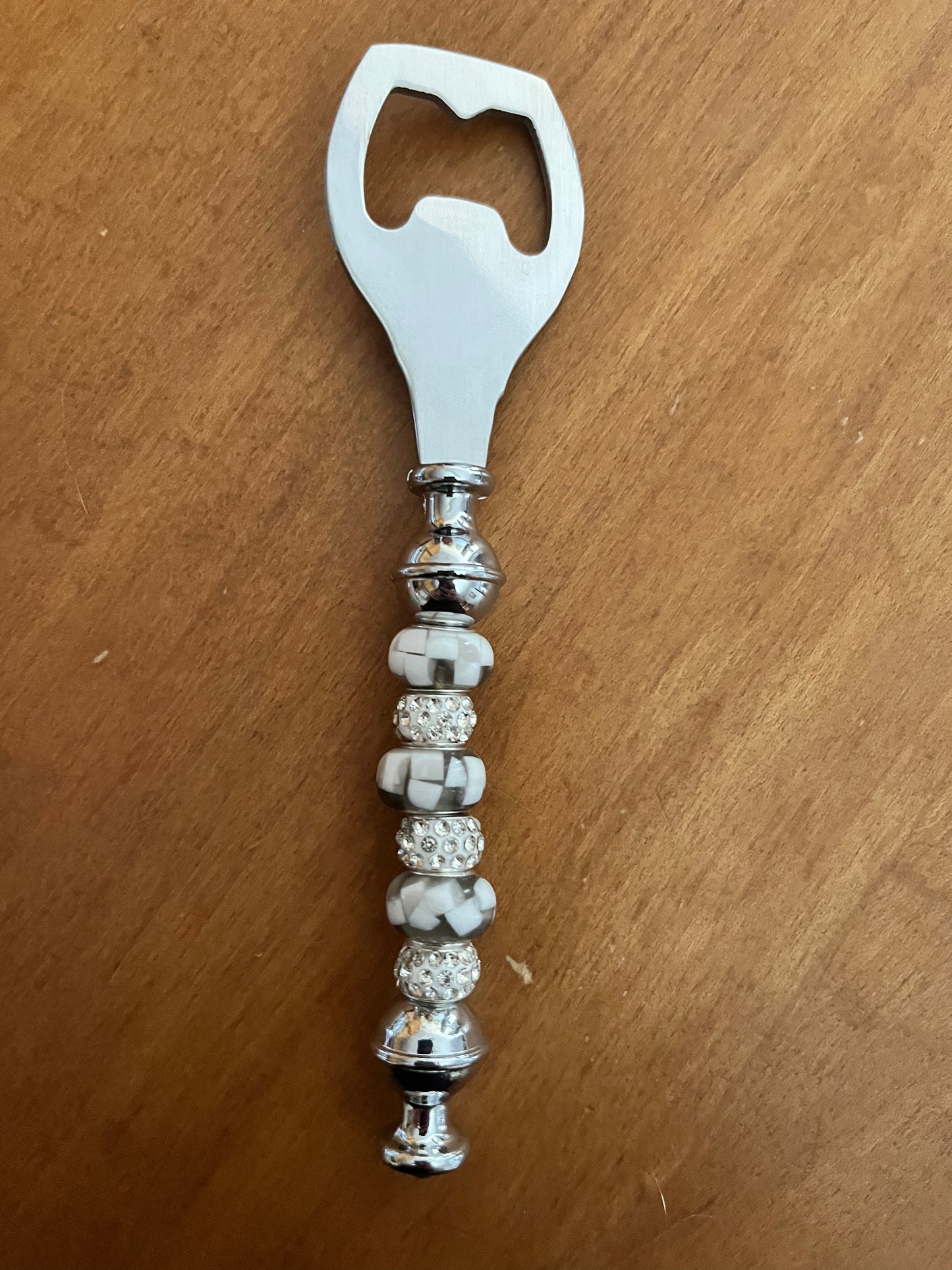Bottle Opener - Gray White Marble