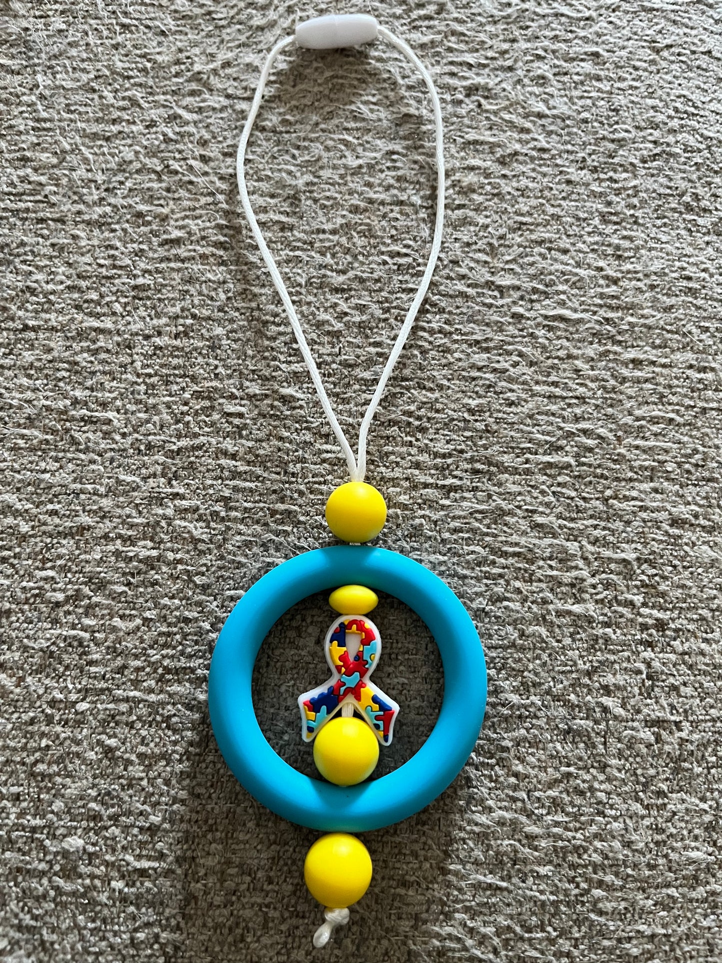 Car Charm - Autism Ribbon