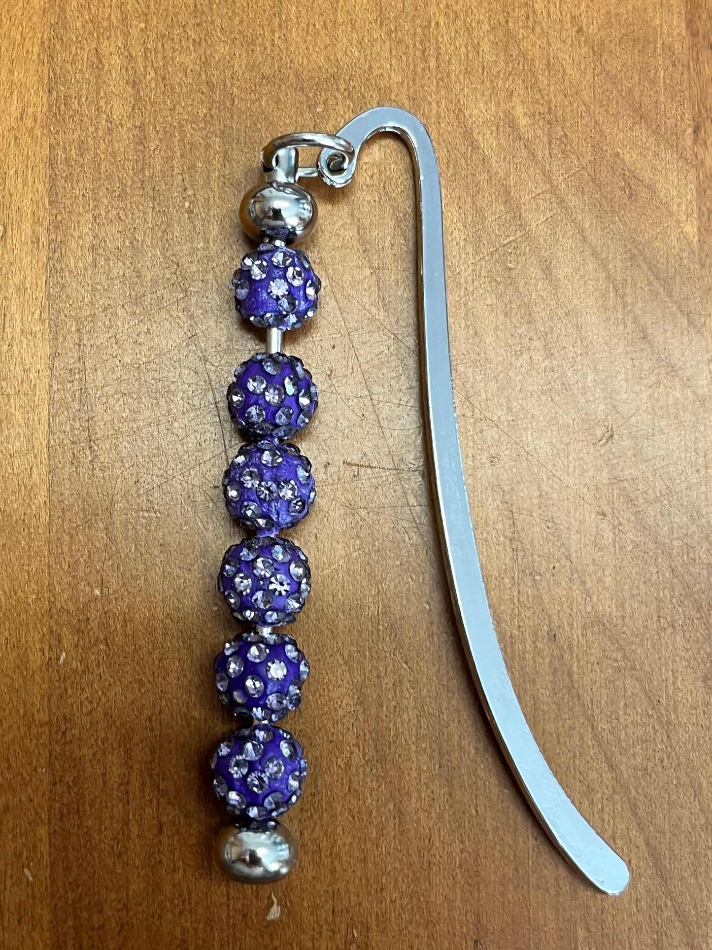 Bookmark - Purple with stones