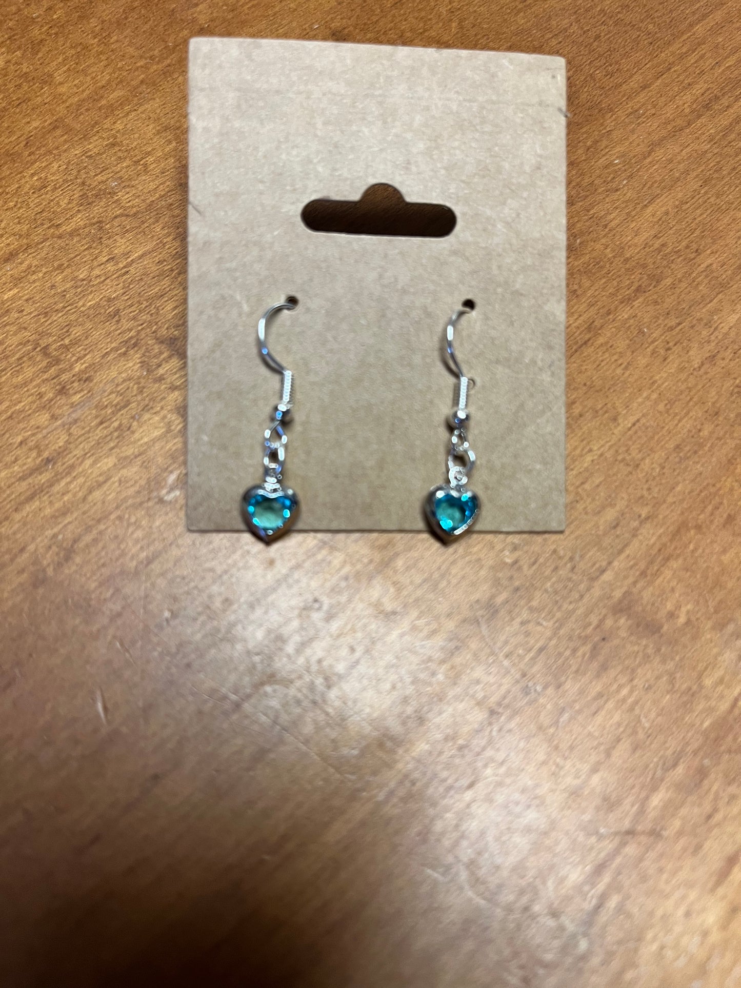 Earring - Blue heart