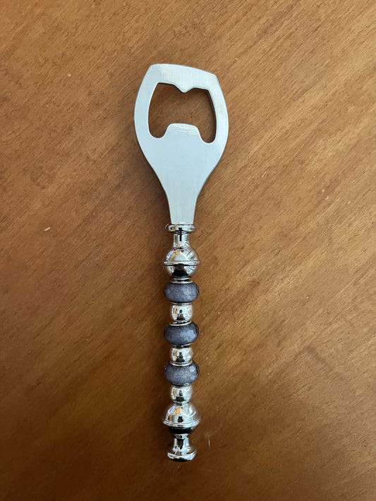Bottle Opener - Gray Glitter