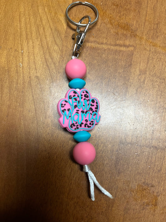Keychain - Fur Mama - Pink
