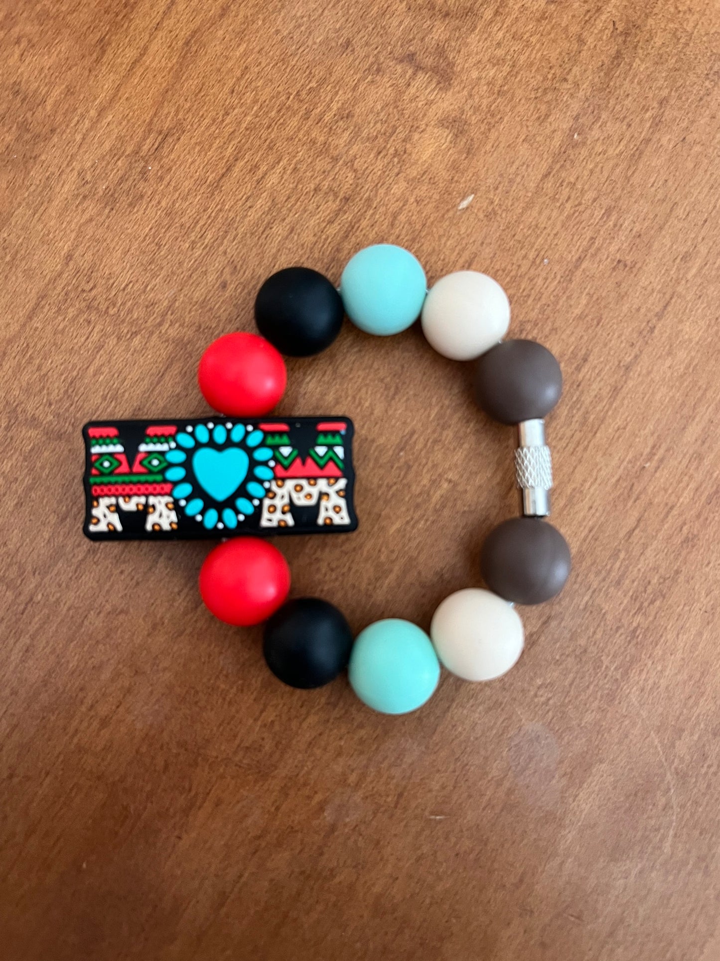 Cup Charm - MOM Aztec print