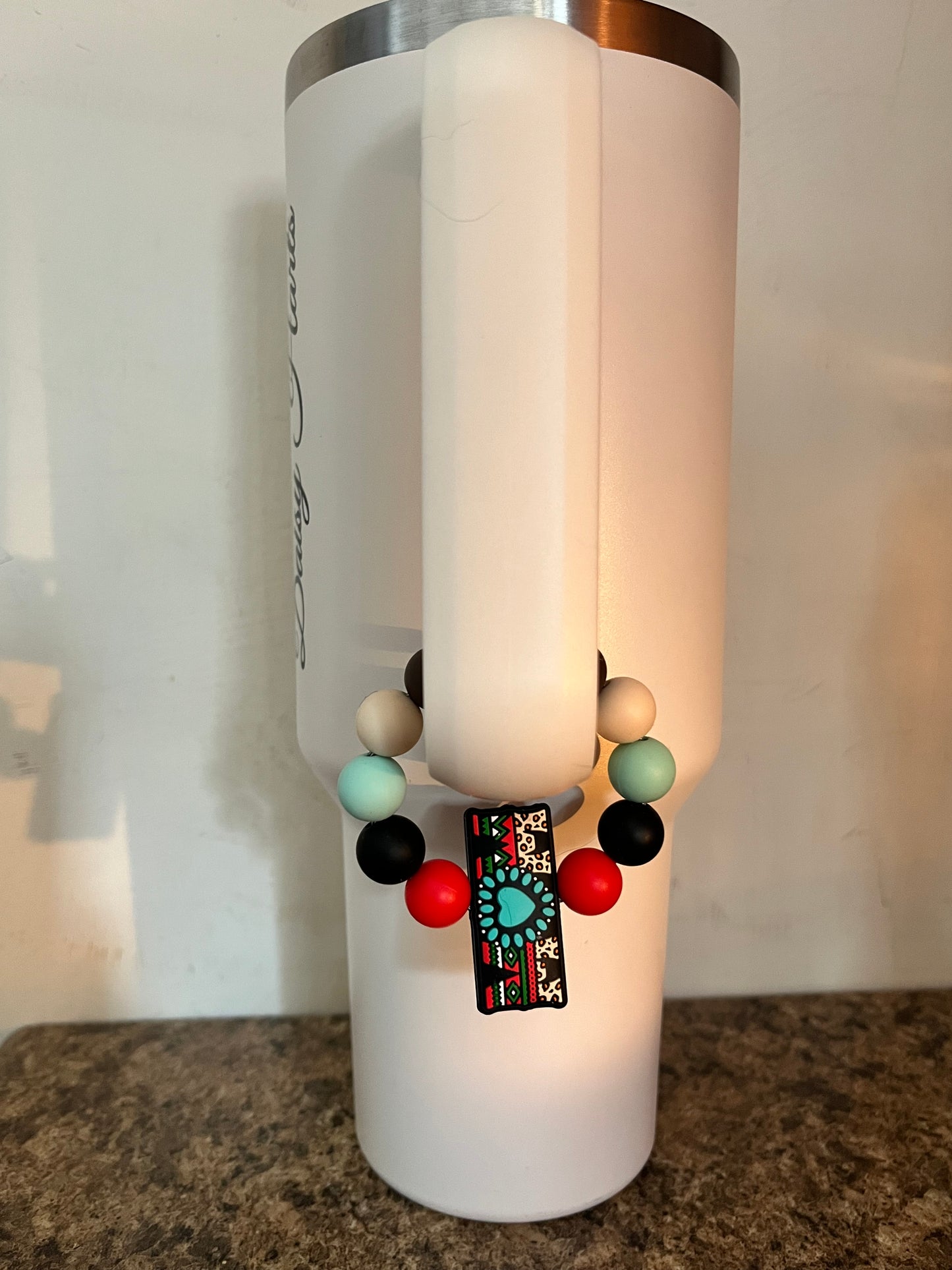 Cup Charm - MOM Aztec print