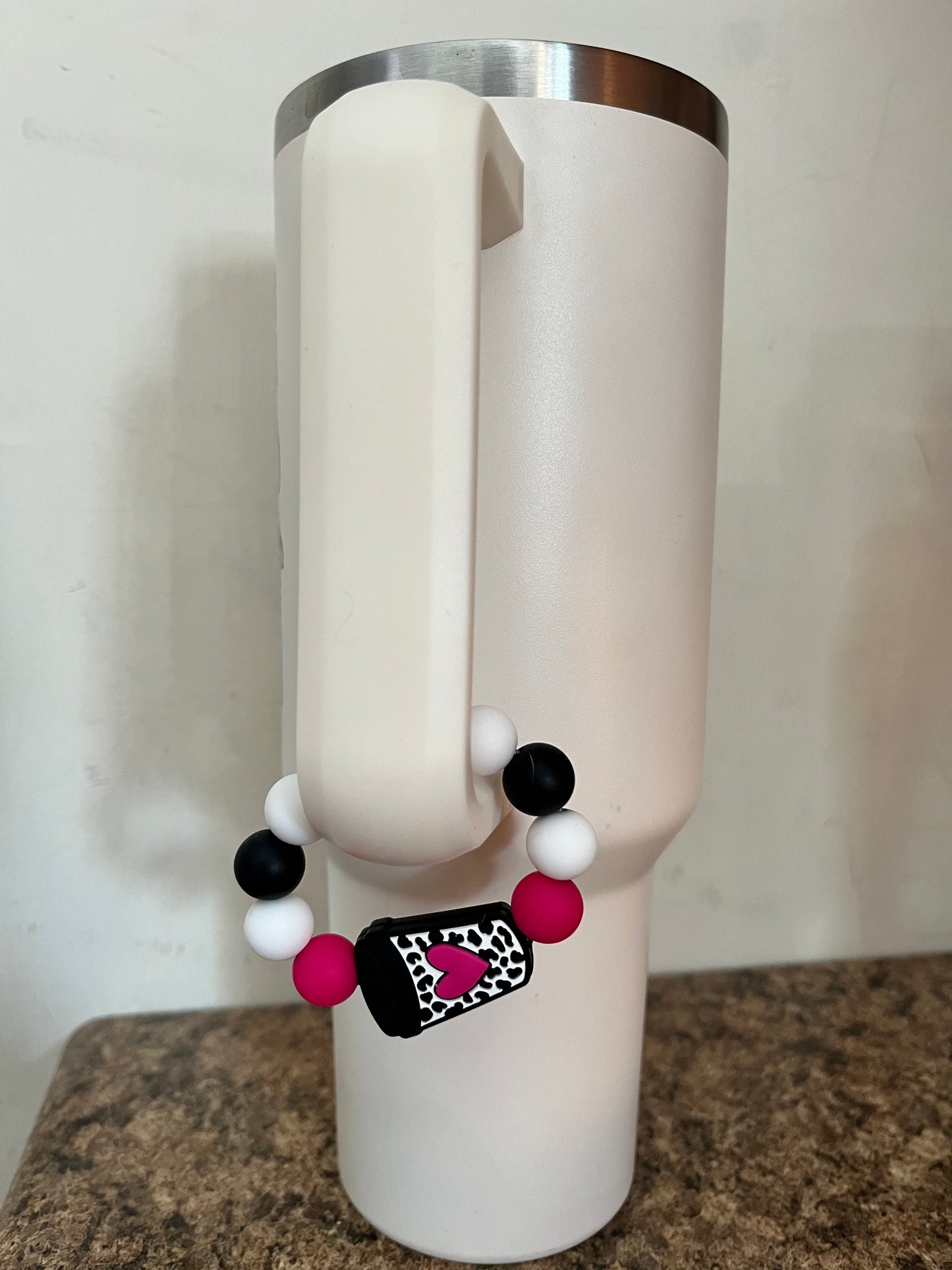 Cup Charm - Cup pink heart