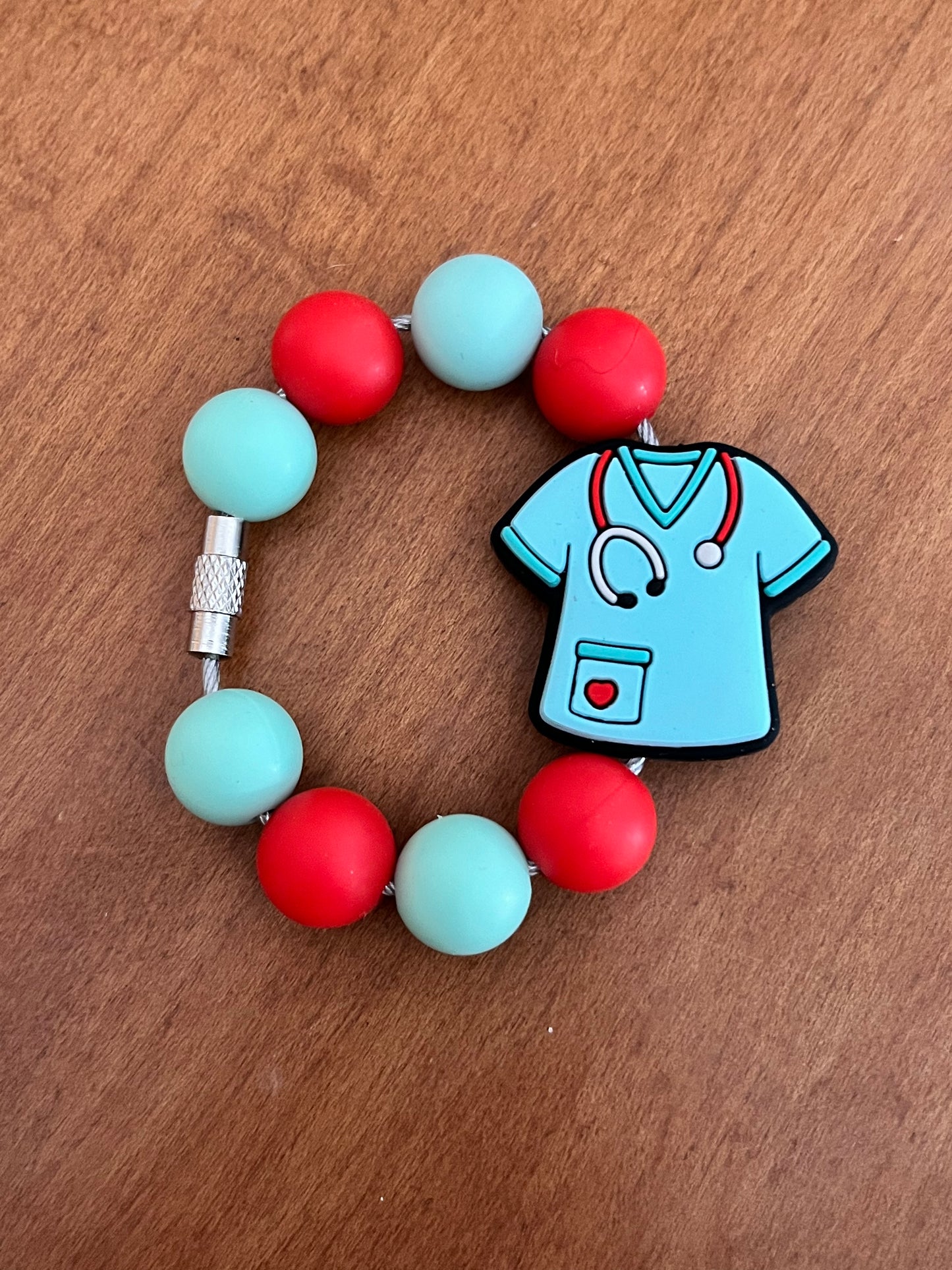 Cup Charm - Scrub top Blue